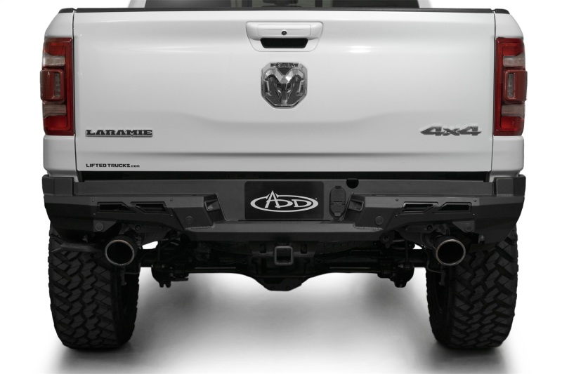 RAM 1500 Bumper - Rear - Addictive Desert Designs - Black Label - Hammer Black - `19-`24